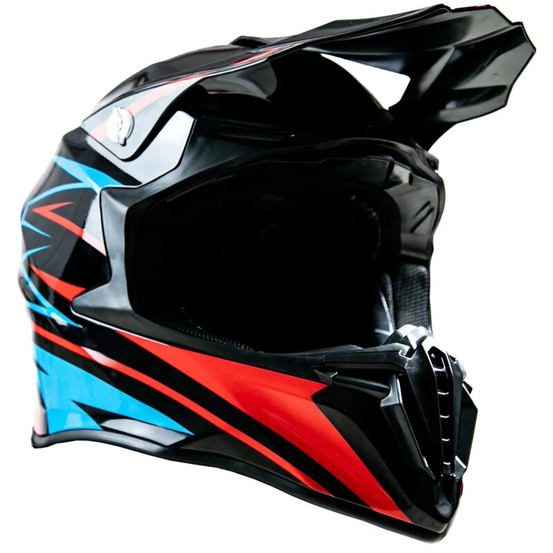 Kask motocyklowy TORQ-902 Czarno-niebieski (rozmiar M)