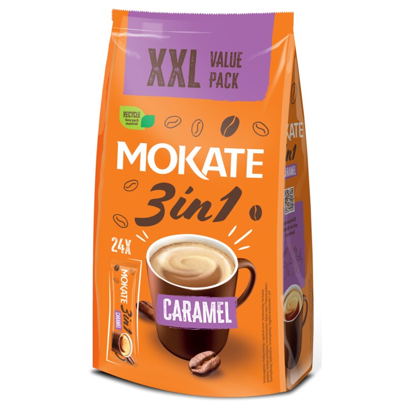 Kawa rozpuszczalna MOKATE 3in1 Caramel (24 sztuk)
