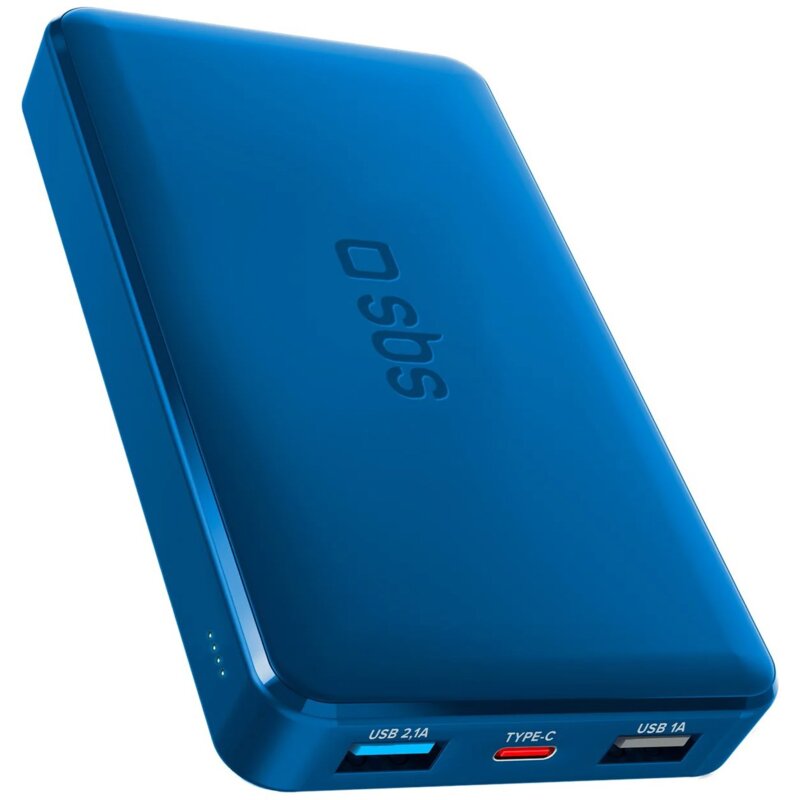 SBS TTBB10000FASTA 10000mAh USB-C + micro USB 10W Niebieski