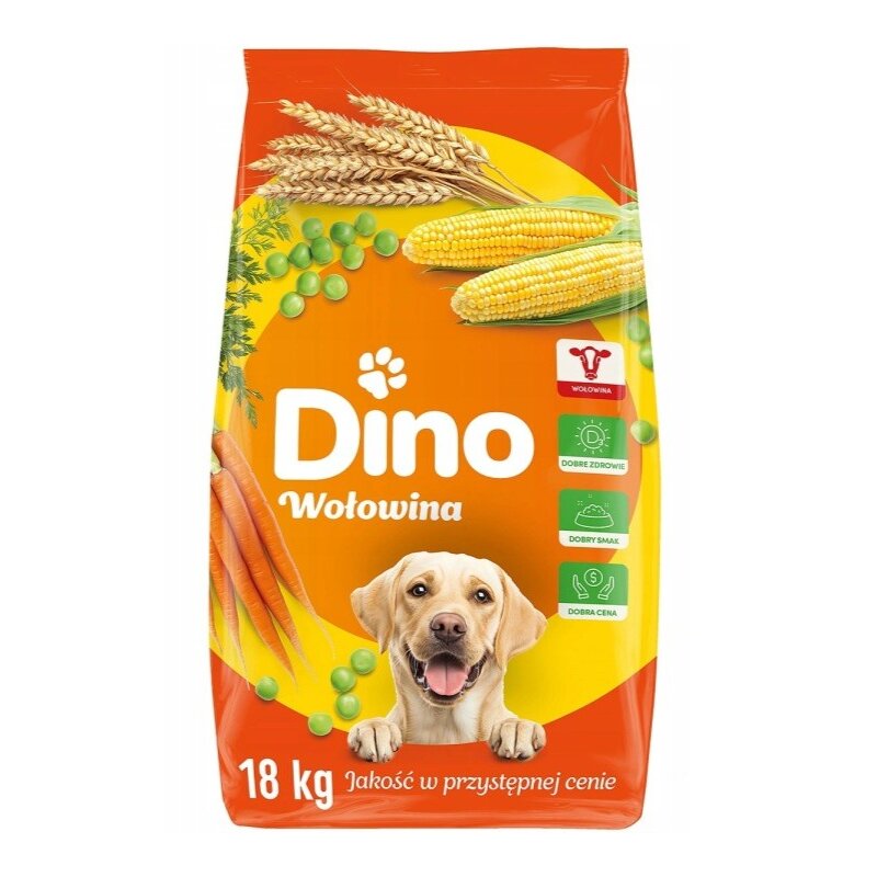 Karma dla psa DINO Wołowina 18 kg