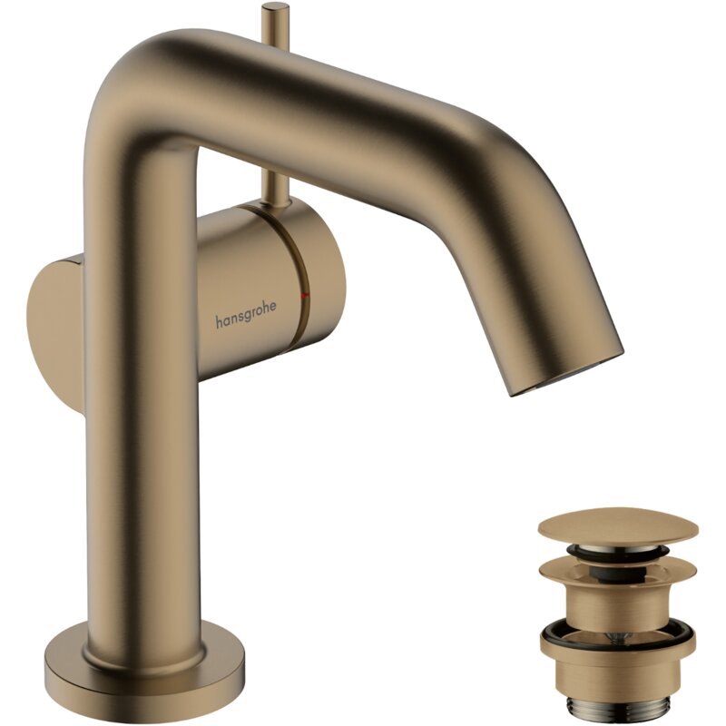 Bateria umywalkowa HANSGROHE Tecturis S 110 Fine CoolStart Ecosmart+ 73320140 Brąz szczotkowany