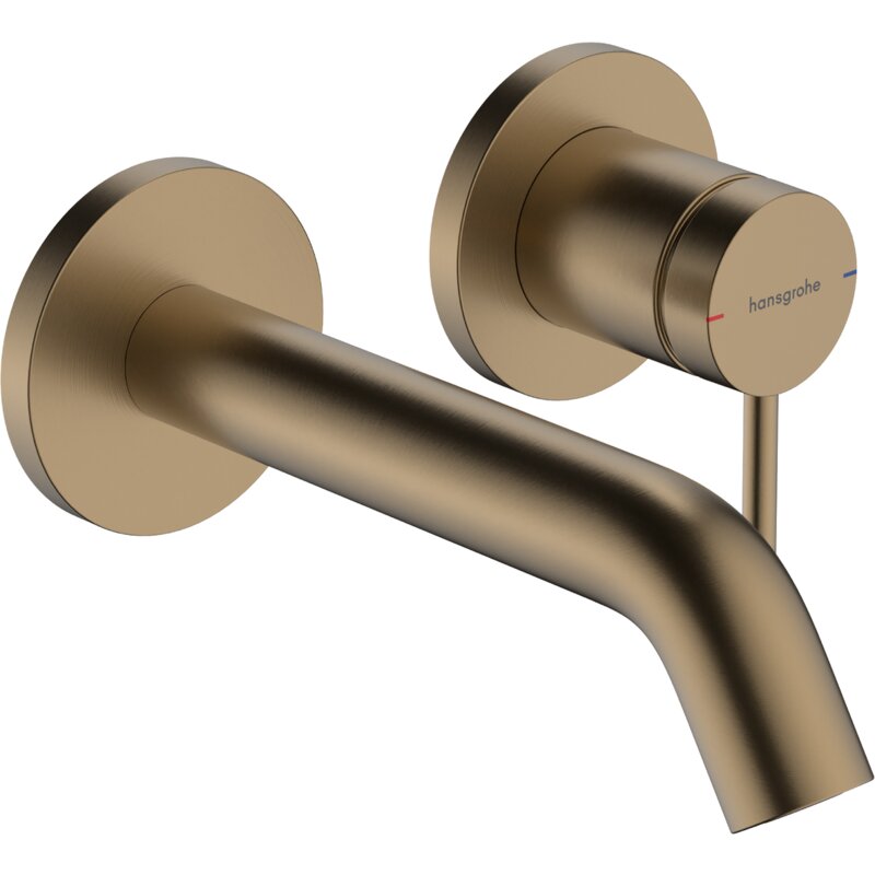Bateria umywalkowa podtynkowa HANSGROHE Tecturis S 73350140 Brąz szczotkowany