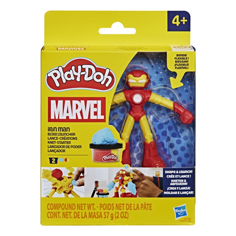 Ciastolina PLAY-DOH Marvel Iron Man z wyrzutnią G31065X0
