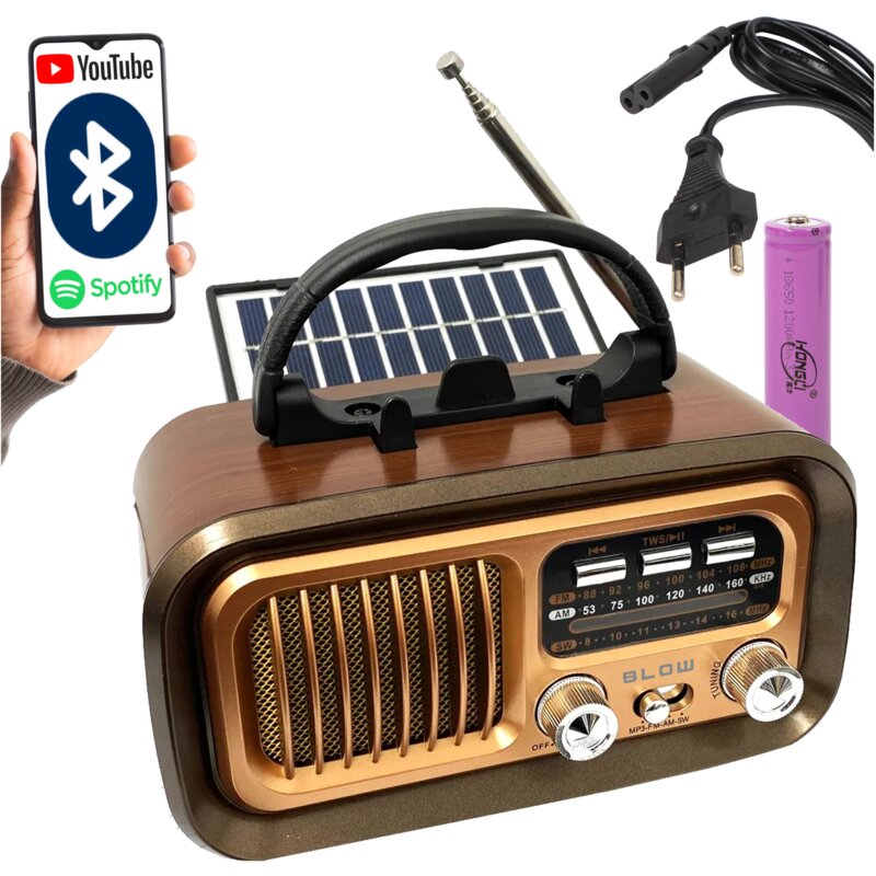 Radio BLOW RA16 Analogowe Przenośne Brązowy