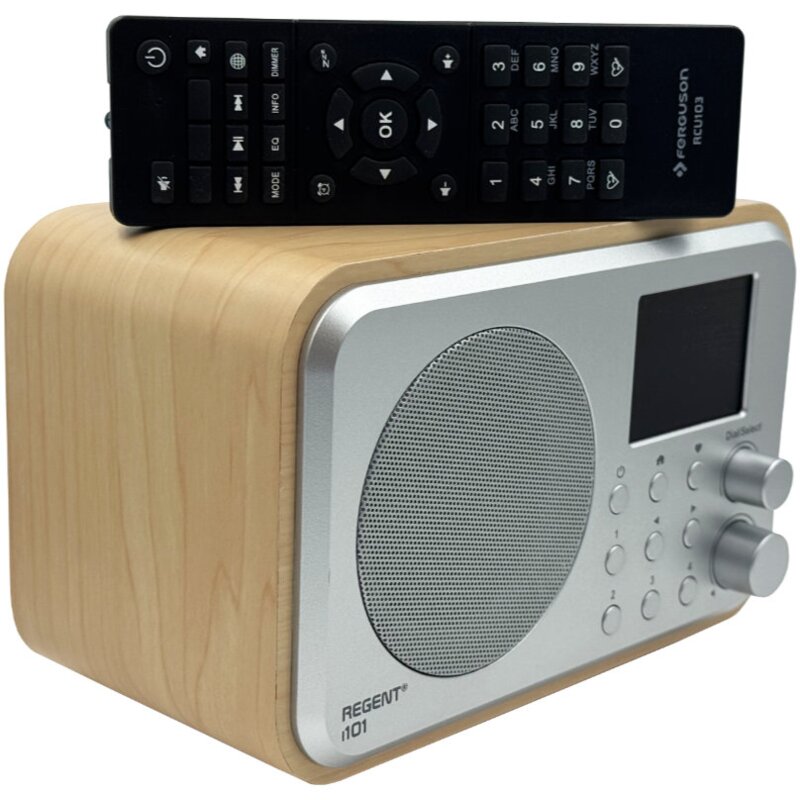 Ferguson i101 Radio FM DAB+ Internetowe Bluetooth Srebrno-brązowy