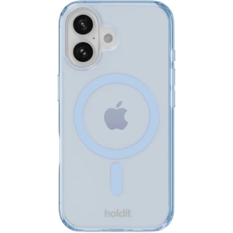 Etui HOLDIT Transparent Case MagSafe do Apple iPhone 16 Przezroczysto-niebieski