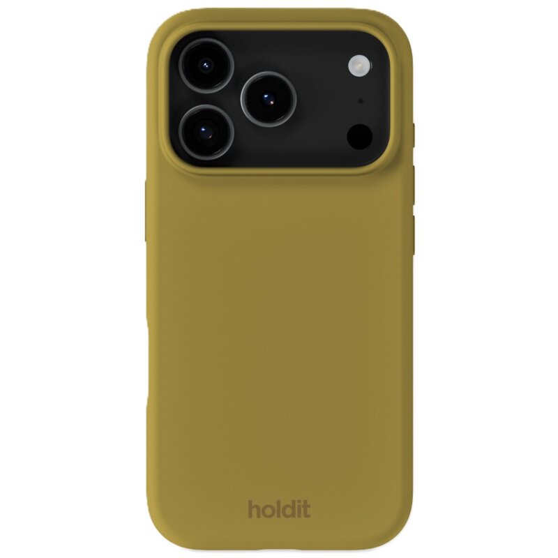 Etui HOLDIT Silicone Case do Apple iPhone 17 Pro Oliwkowy
