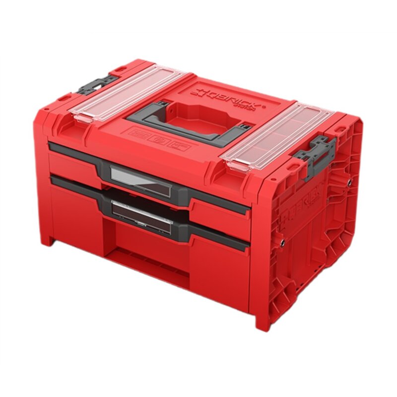 Skrzynka narzędziowa QBRICK System Pro Drawer 2 Toolbox 2.0 Profi Expert Red Ultra HD Custom