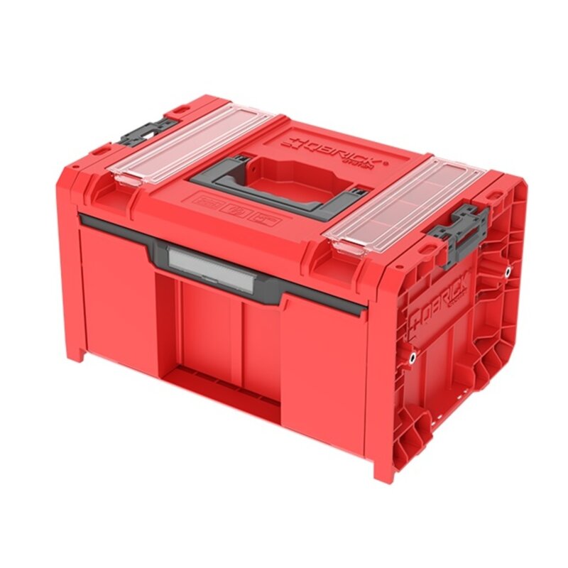 Skrzynka narzędziowa QBRICK System Pro Drawer 1 Toolbox 2.0 Profi Basic Red Ultra HD Custom