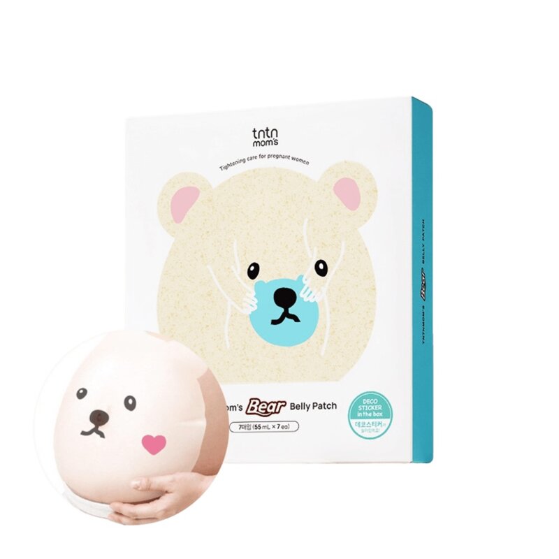 Maska nawilżająca TNTNMOM'S Bear Belly na brzuch dla kobiet w ciąży 7 szt.