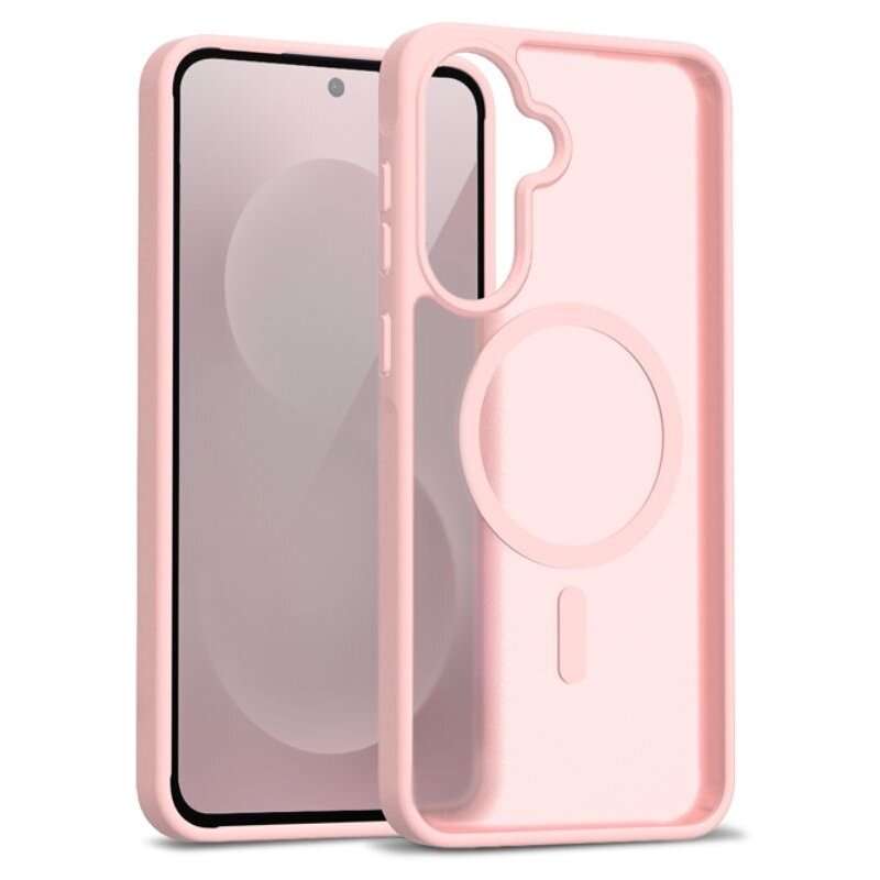 Etui CRONG Hybrid Matte Magnetic MagSafe do Samsung Galaxy A56 5G Różowy