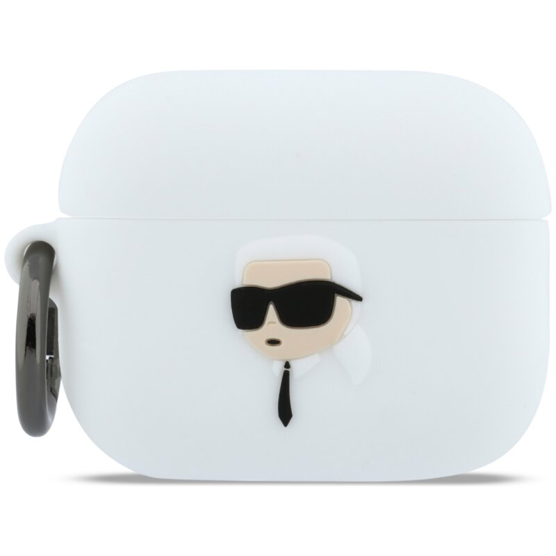 Karl Lagerfeld Silicone Karl Head 3D do Apple AirPods Pro 3 Biały