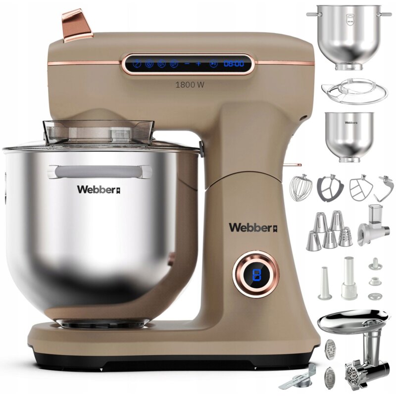 Webber Futura XEF-900 1800W Maszynka do mielenia Przystawka do tarcia i krojenia Beżowy