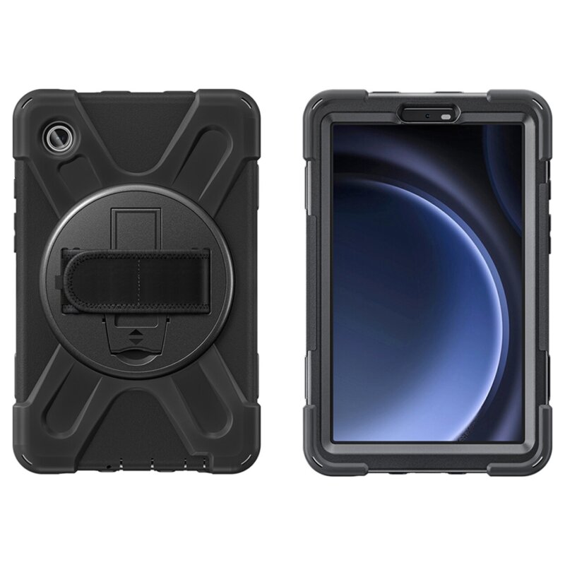 Etui na Galaxy Tab A9 4SMARTS Rugged Case Grip Czarny
