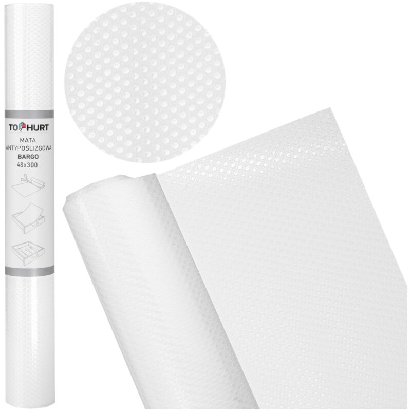 Mata antypoślizgowa GOCKOWIAK Bargo (48 x 300 cm) Biały