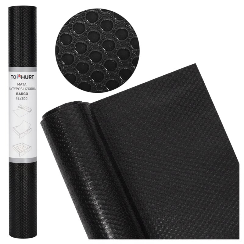 Mata antypoślizgowa GOCKOWIAK Bargo (48 x 300 cm) Czarny