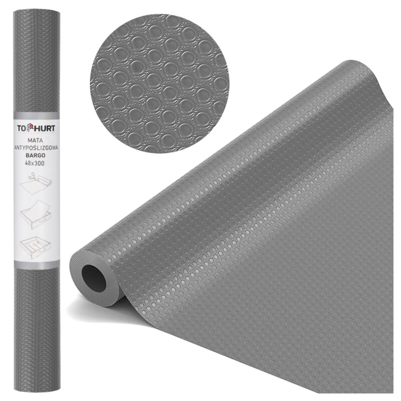 Mata antypoślizgowa GOCKOWIAK Bargo (48 x 300 cm) Szary