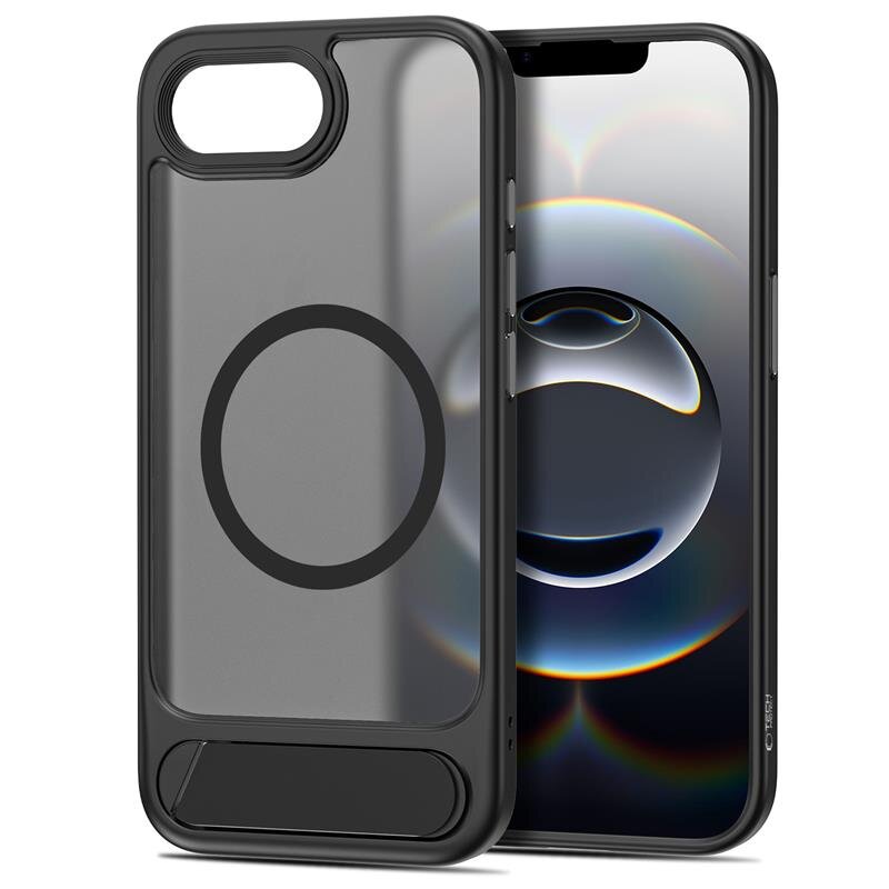 Etui TECH-PROTECT MagRack MagSafe do Apple iPhone 16e/17e Czarny Mat