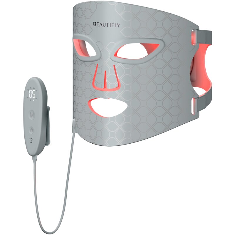 Maska LED do twarzy BEAUTIFLY Auraskin Pro Szary