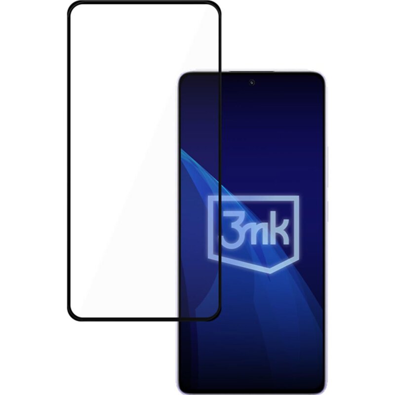 Szkło hartowane 3MK HardGlass Max Black do Xiaomi Redmi Note 14 5G