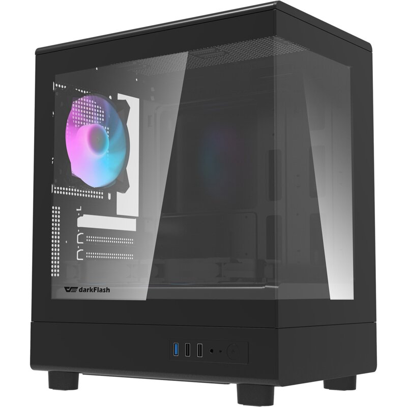 DarkFlash DB330M Black + 3 Fans