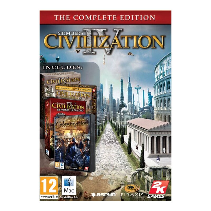 Kod aktywacyjny Gra MAC Sid Meier's Civilization IV The Complete Edition