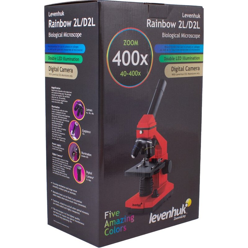 Mikroskop LEVENHUK Rainbow 2L Ametyst