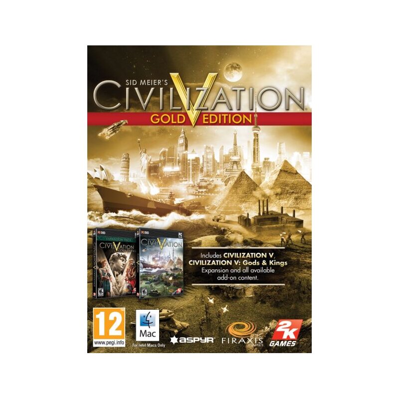 Kod aktywacyjny Gra MAC Sid Meier's Civilization V Gold Edition