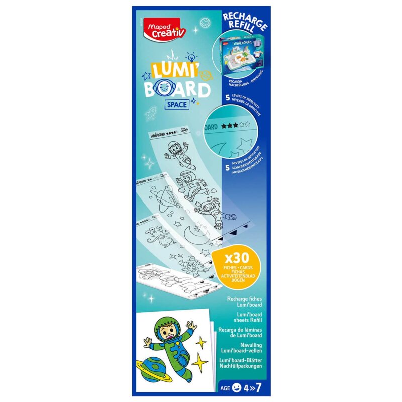 Tablica podświetlana MAPED CREATIV Lumi Board zestaw uzupełniający kosmos 907097