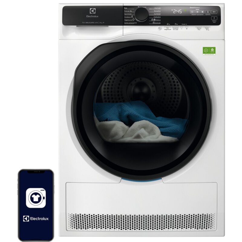 Suszarka ELECTROLUX 700 DelicateCare EW7D597CP z pompą ciepła