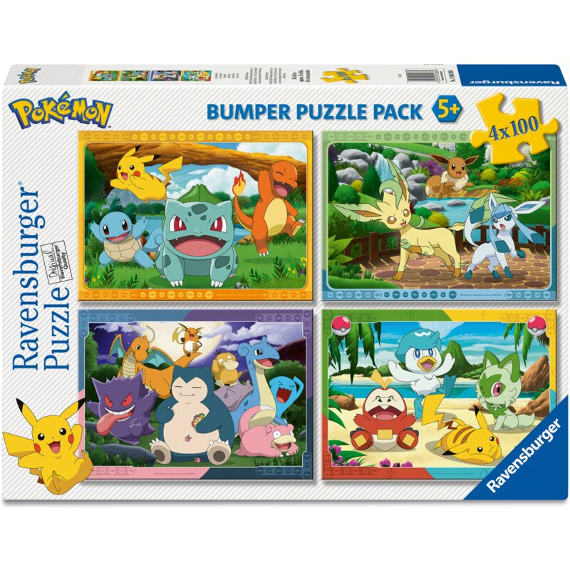 Puzzle RAVENSBURGER Pokemon 4w1 12004286 (400 elementów)