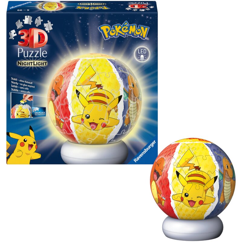 Puzzle 3D RAVENSBURGER NightLight Pokemon 12008053 (73 elementy)