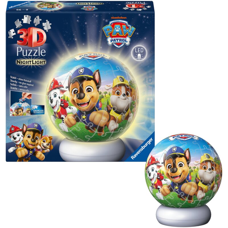 Puzzle 3D RAVENSBURGER NightLight Psi Patrol 12008057 (73 elementy)