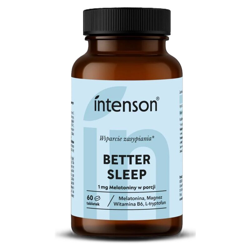 Suplement na sen INTENSON Better Sleep z melatoniną (60 tabletek)