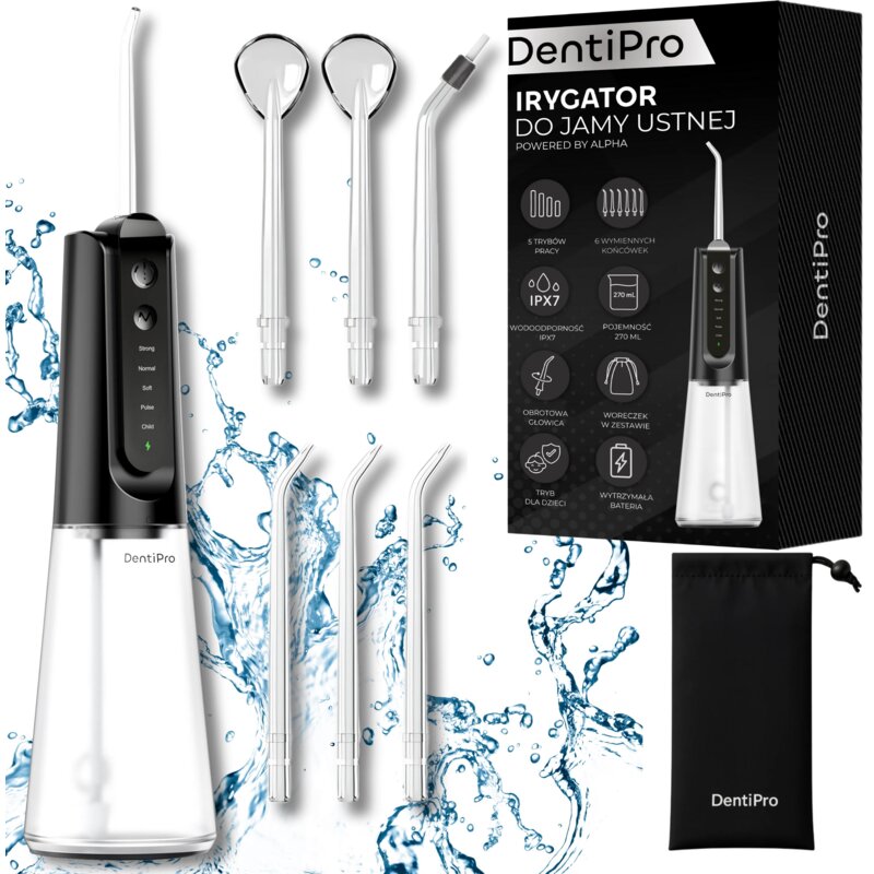 Irygator ALPHA DentiPro SWF-05 Czarny