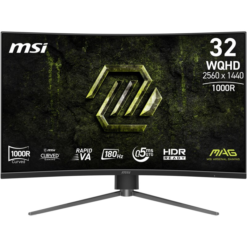 Monitor MSI MAG 325CQPF 31.5" 2560x1440px 180Hz 0.5 ms [GTG] Curved
