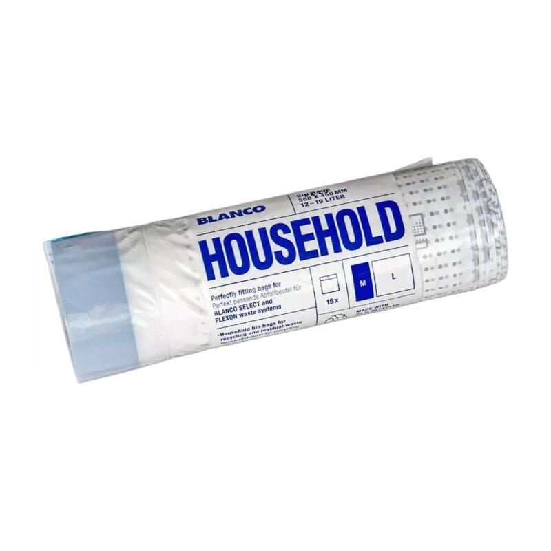 Worki na śmieci BLANCO 527868 19L (15 sztuk) Biało-niebieski