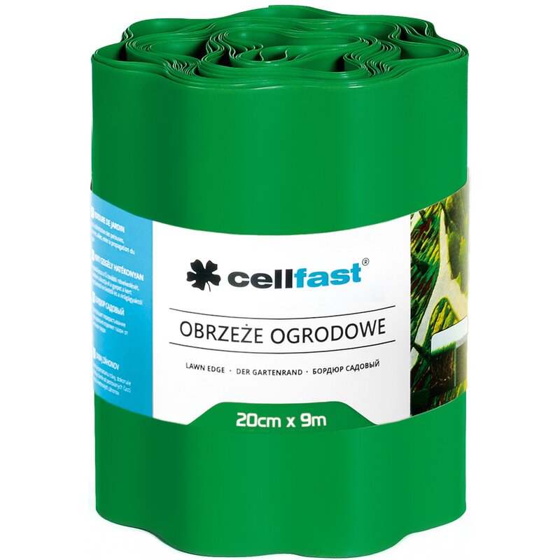 Obrzeże ogrodowe CELLFAST 30-003 Zielony (20 cm x 9 m)