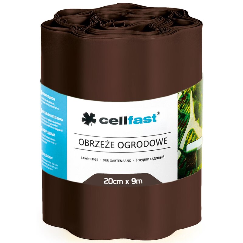 Obrzeże ogrodowe CELLFAST 30-013 Brązowy (20 cm x 9 m)