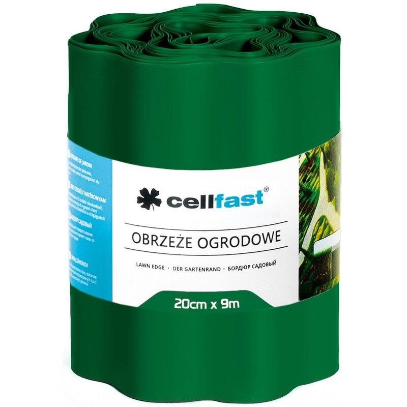 Obrzeże ogrodowe CELLFAST 30-023 Ciemnozielony (20cm x 9 m)