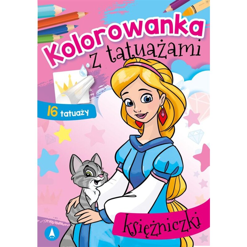 Malowanka A5 Kolorowanka z tatuażami. Księżniczki SKRZAT 072815 Praca zbiorowa