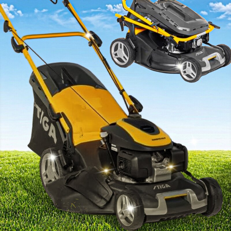 Kosiarka spalinowa STIGA Combi 50 SQ H z napędem, 48 cm, 167 cm3, 3.3 kW, mulczowanie, kosz 70L, silnik Honda