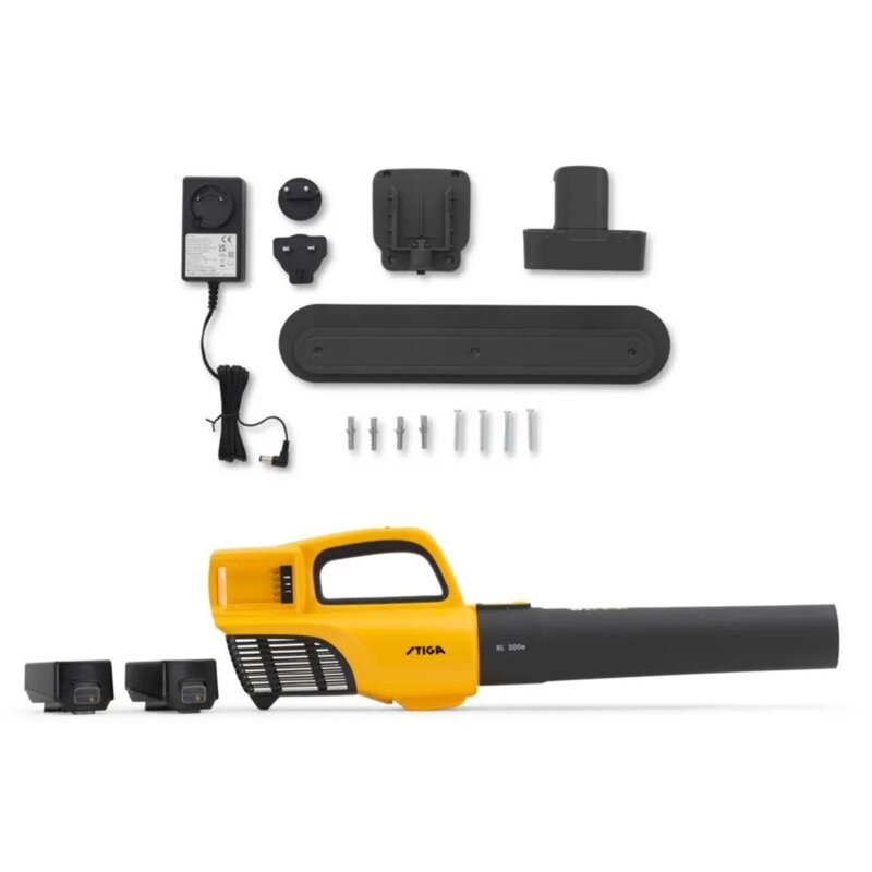 Dmuchawa do liści akumulatorowa STIGA 20V BL 300E 2x4.0 Ah