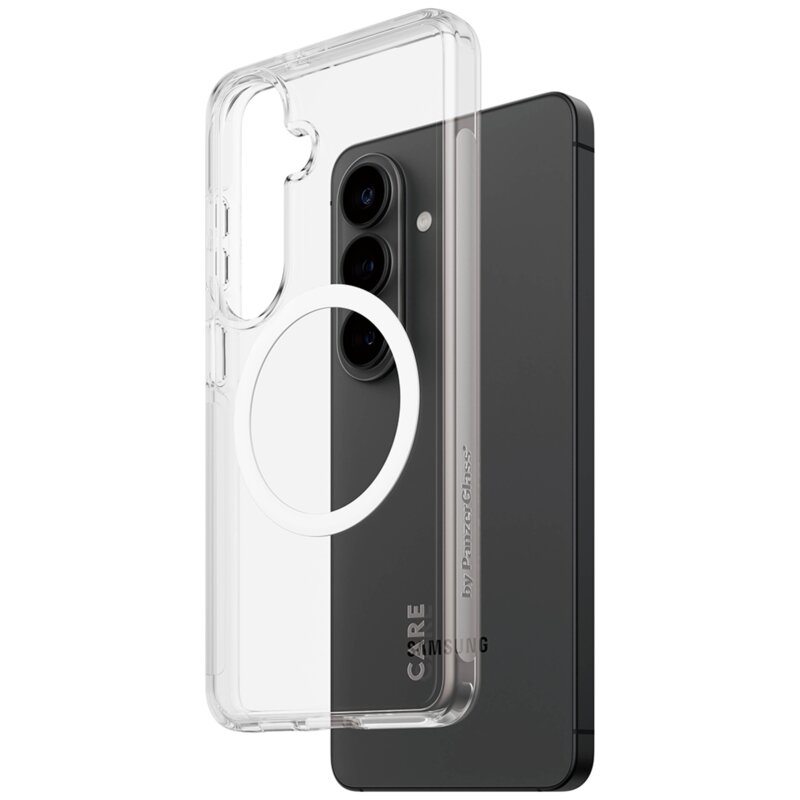 PanzerGlass Urban Explorer Transparent w. White Qi do Samsung Galaxy S26 Przezroczysty