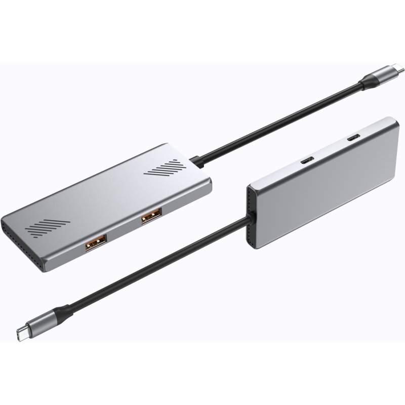 Gembird HUB 4-portowy USB 3.2 (Gen 2) typu C z 4 portami A + C