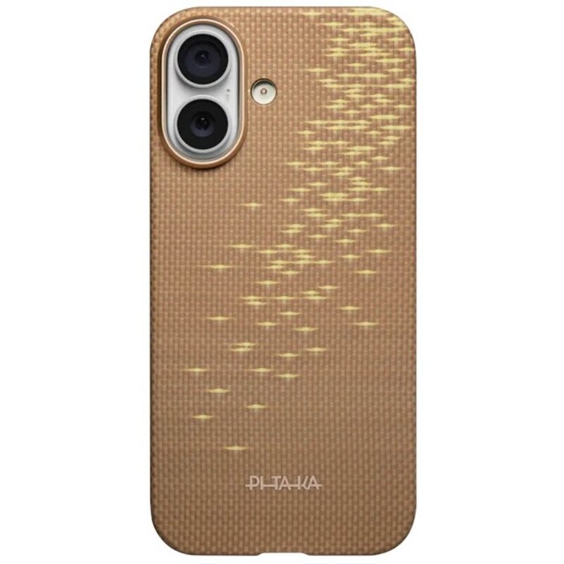 PITAKA Ultra-Slim Case Golden Glint iPhone 17