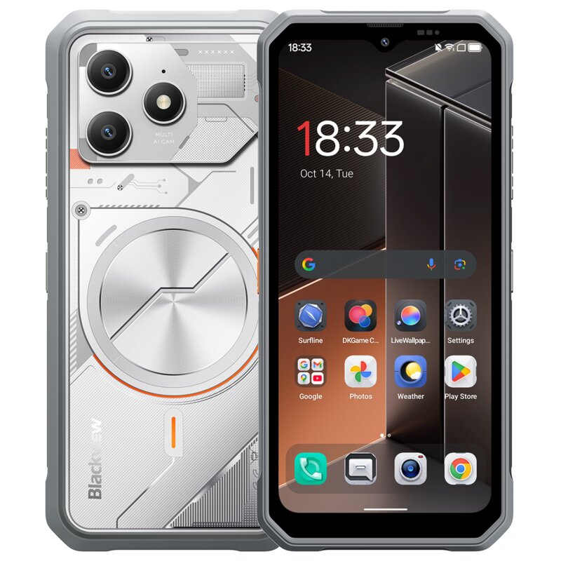 Smartfon BLACKVIEW Fort 100 8/128GB 6.56" 90Hz Srebrny