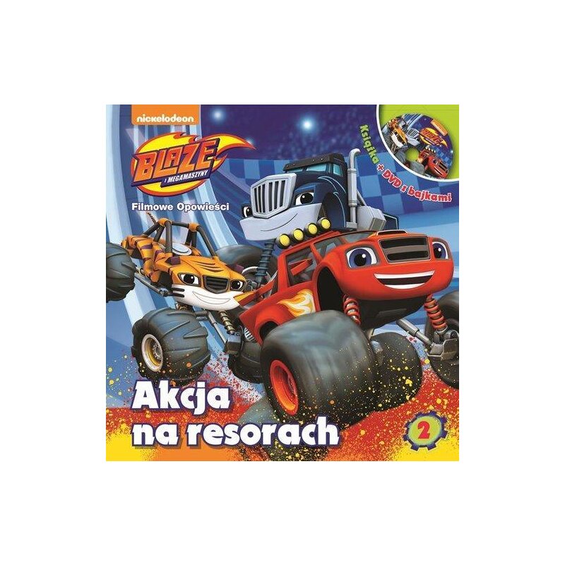 Akcja na resorach blaze i megamaszyny + dvd Praca zbiorowa