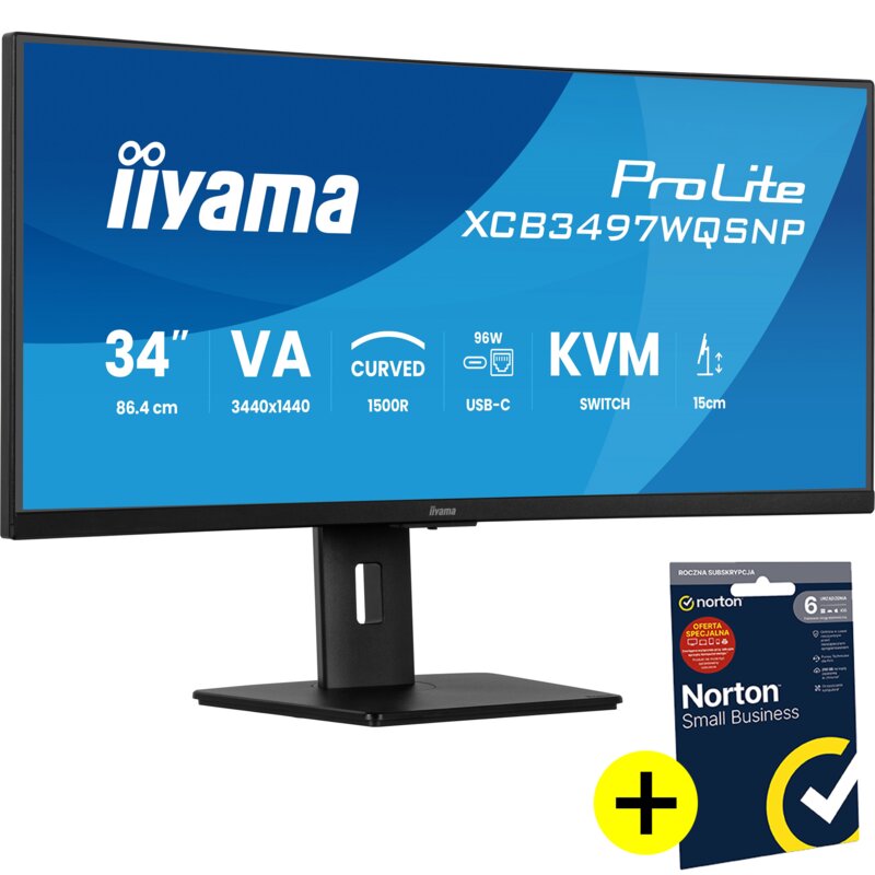 Monitor IIYAMA ProLite XCB3497WQSNP-B1 34