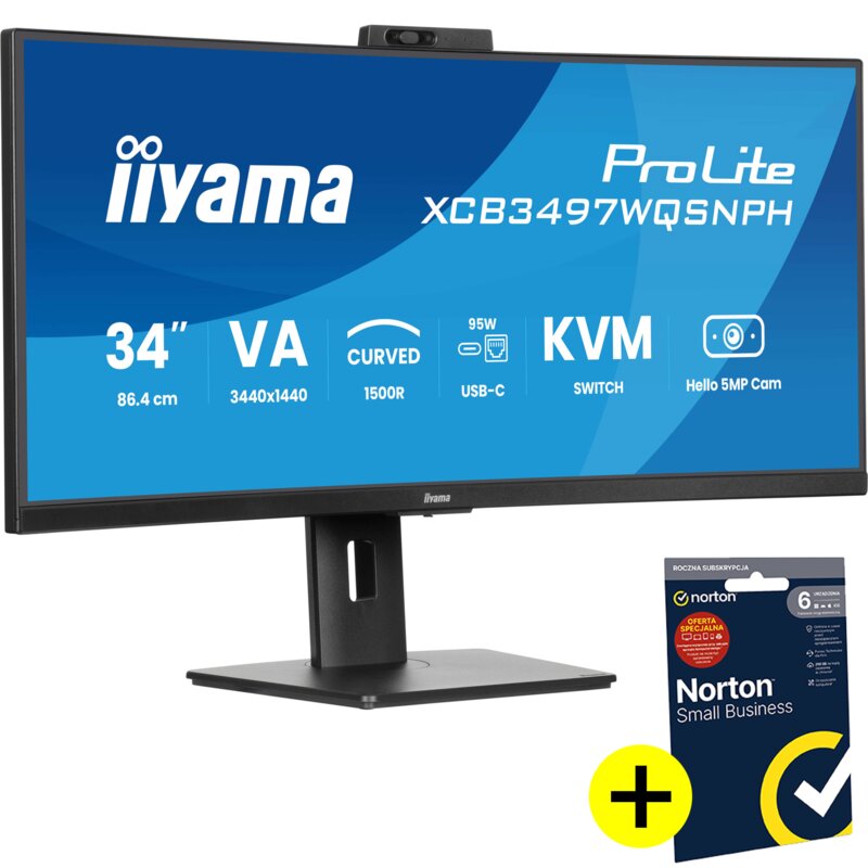 Monitor IIYAMA ProLite XCB3497WQSNPH-B1 34